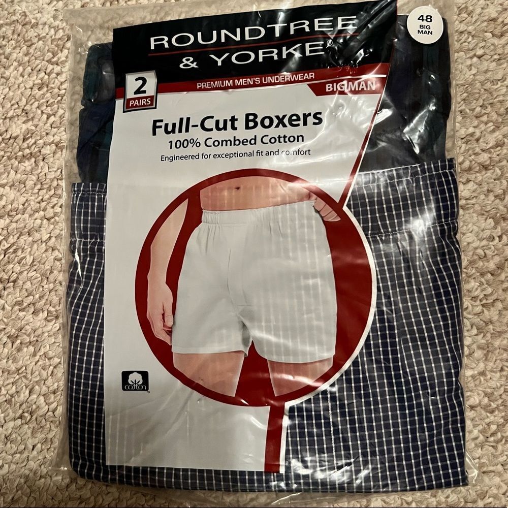 NWT, Roundtree & Yorke, size 48, big man, full cut boxers